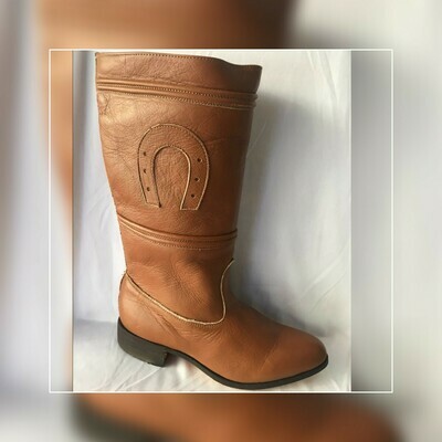 Bota Jalisca Escaramuza suela cuero color: Graso
