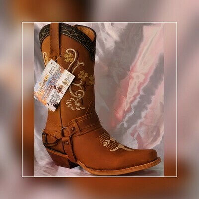 San Pedro 471 miel suela de cuero dama