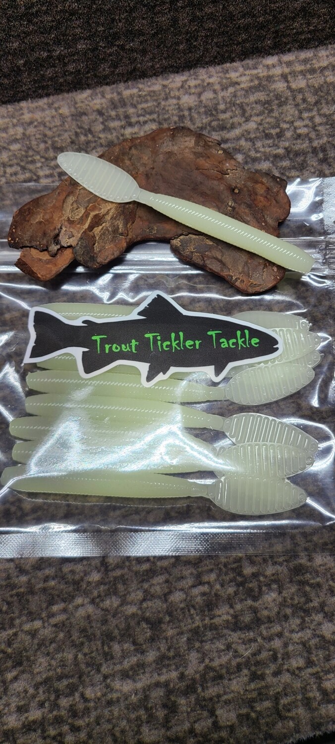 4" Paddle Tail Worm Money Mayo (floating)