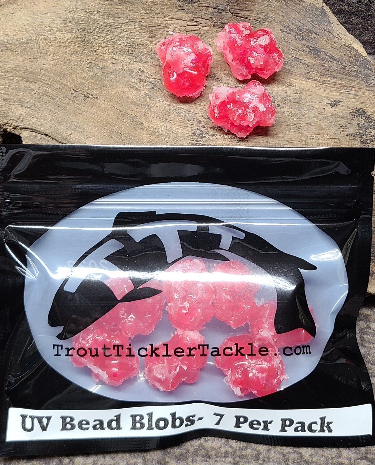 1&quot; Bead Blobs- Mottled Red (2024 version)