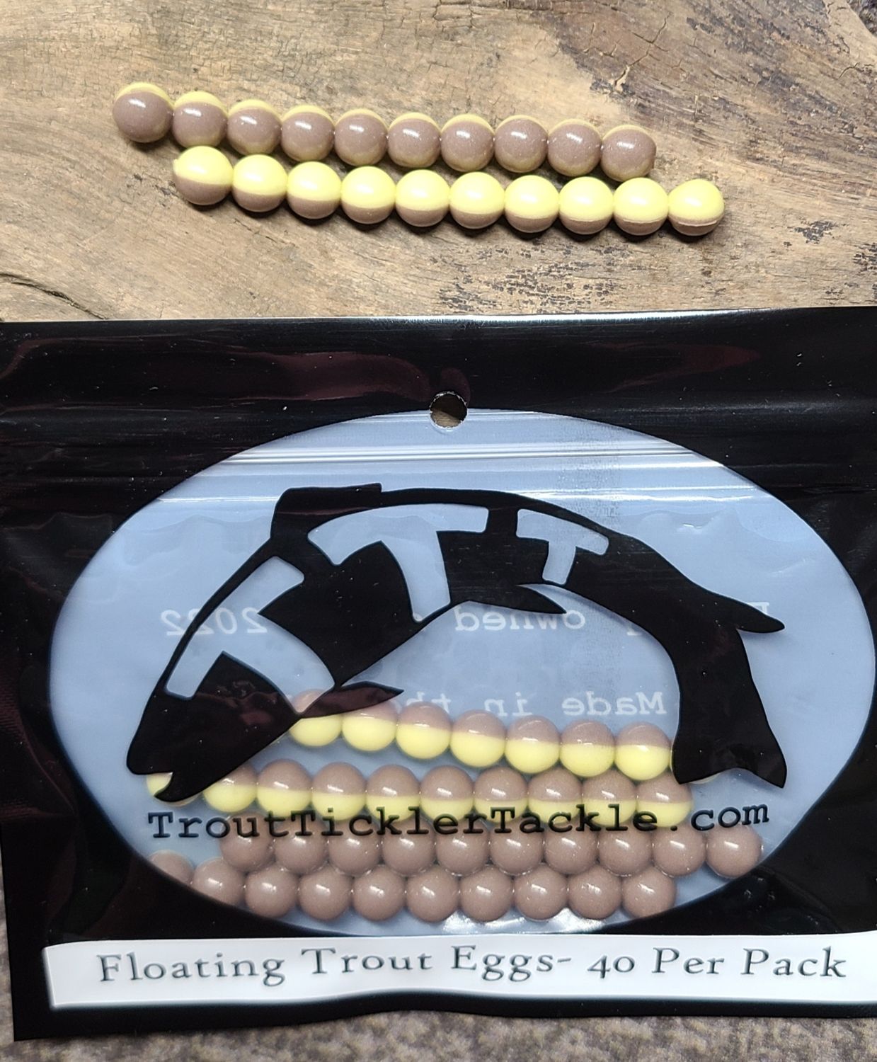 Floating Trout Eggs- Yellow/Brown