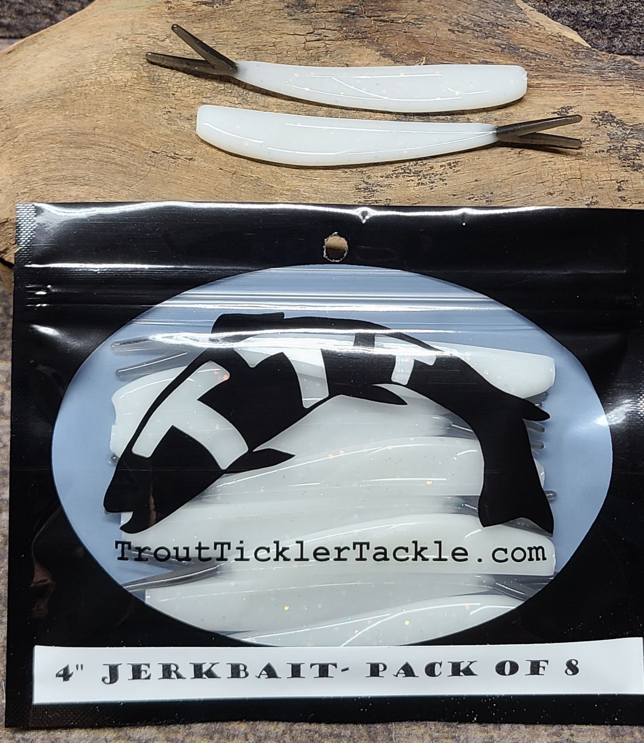 4&quot; Jerkbaits- White Shiner