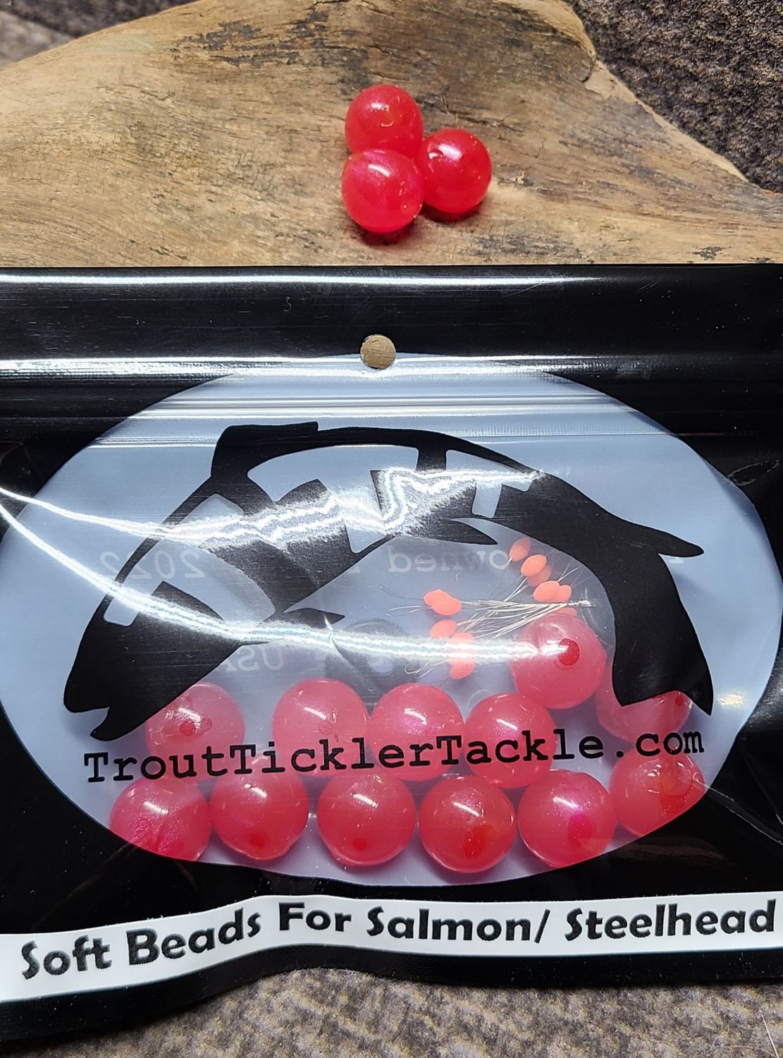 Soft Beads 16mm- Red/Orange Dot (Core Shot)