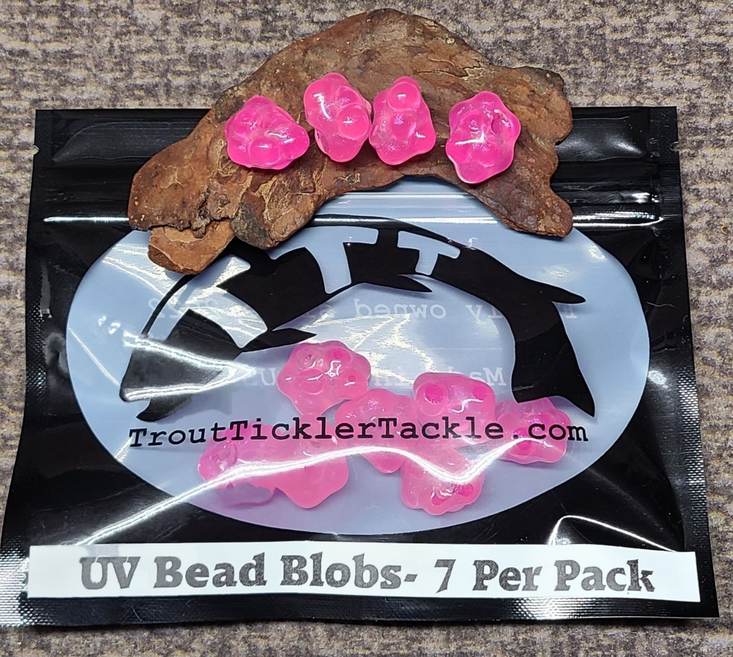 3/4&quot; Bead Blobs- Cerise (new version)