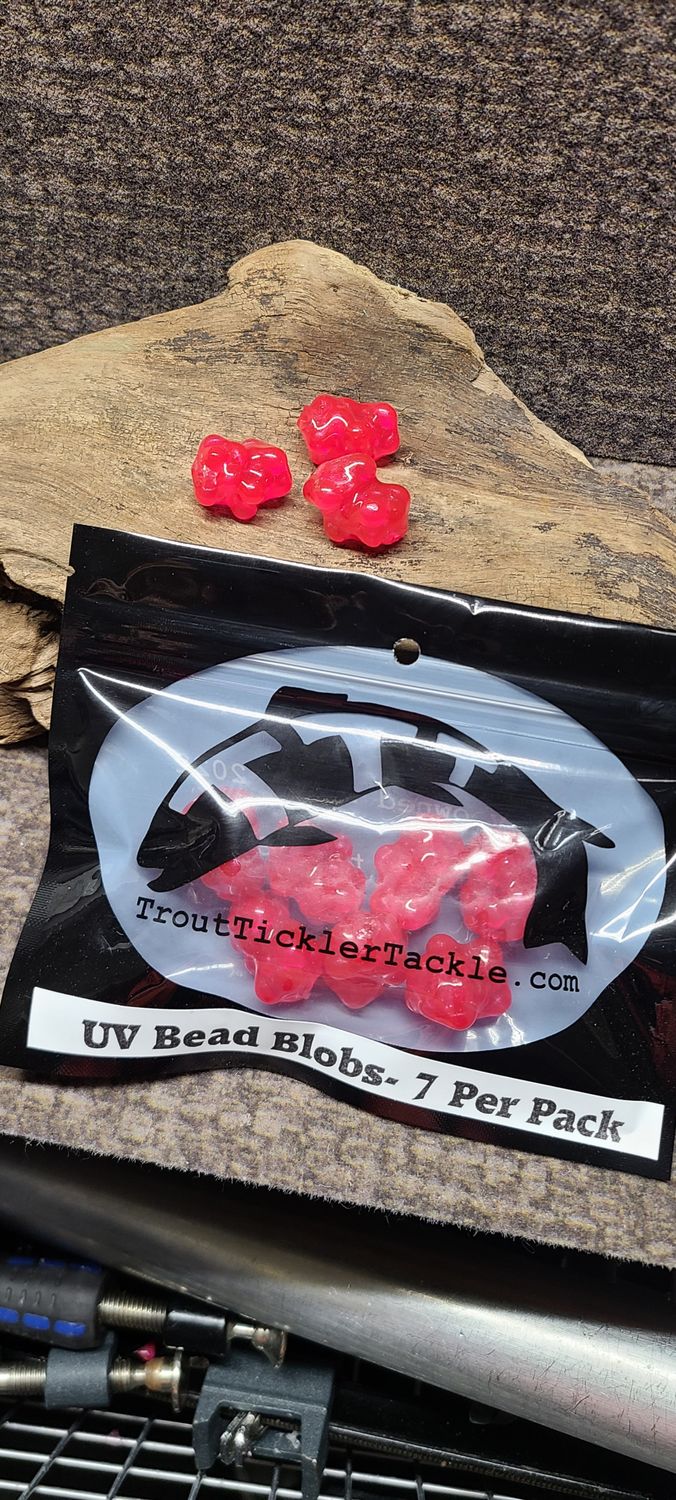 1&quot; Bead Blobs- Cured Red (new version)