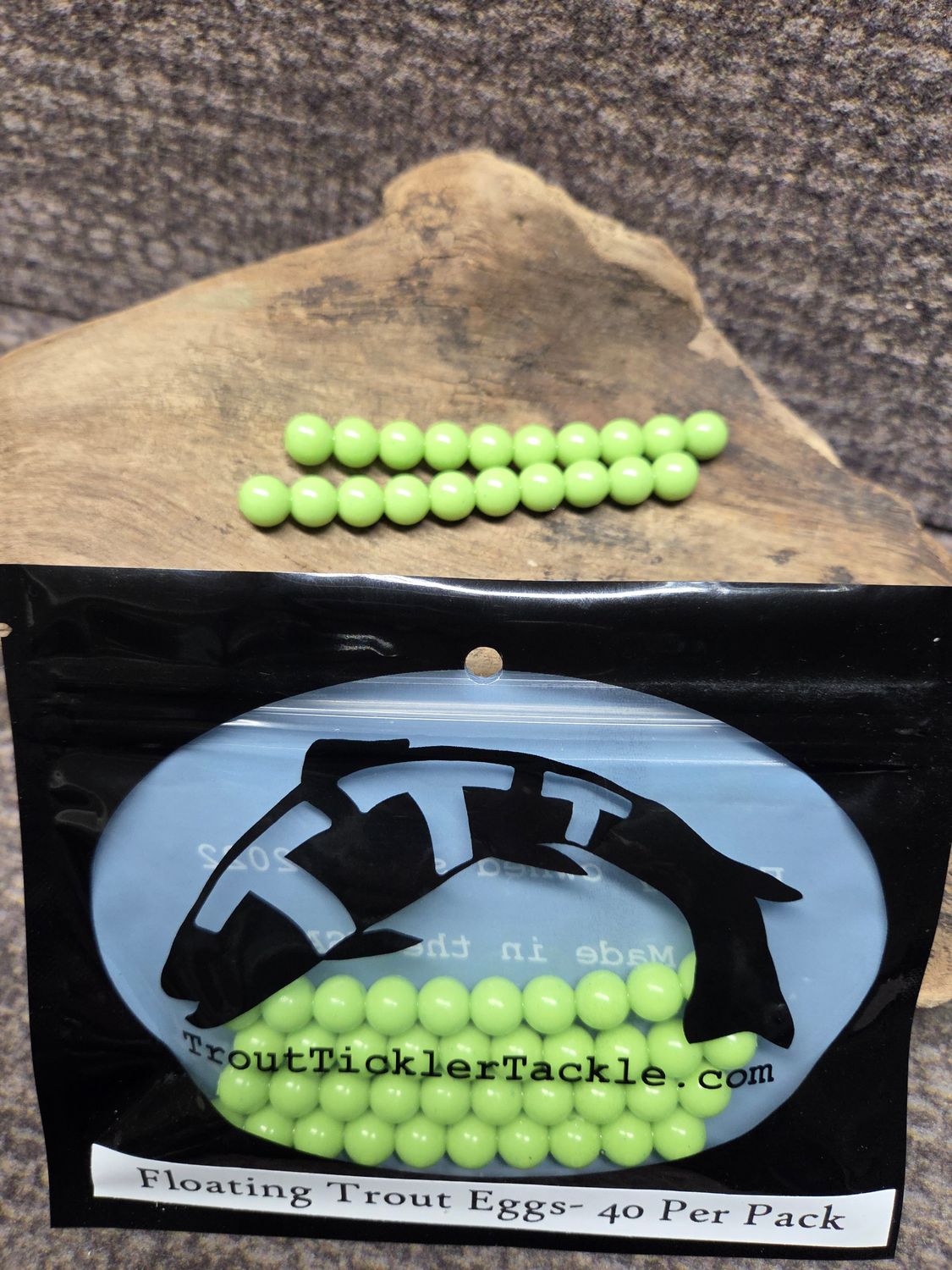 Floating Trout Eggs- Pea Green 
