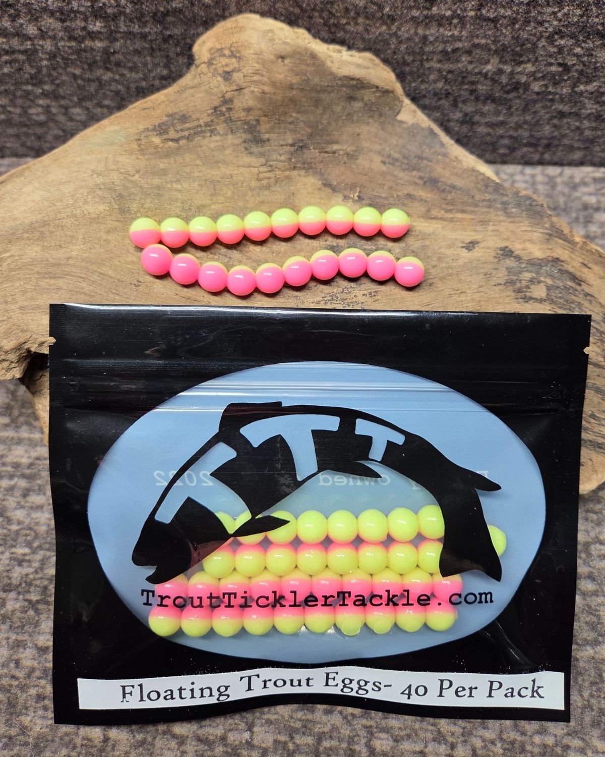 Floating Trout Eggs- Dark Pink/Chartreuse 