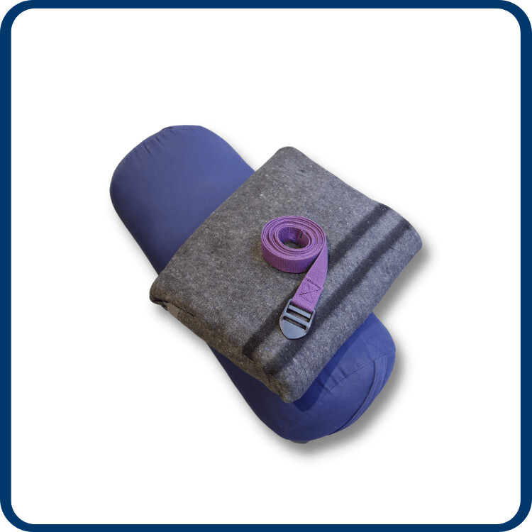 Bolster with Blanket and Strap