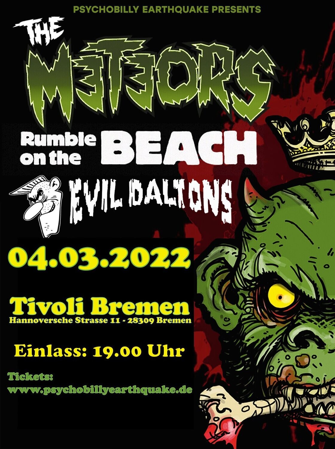 04.03.2022 - THE M3T3ORS + Rumble On The Beach + Evil Daltons
