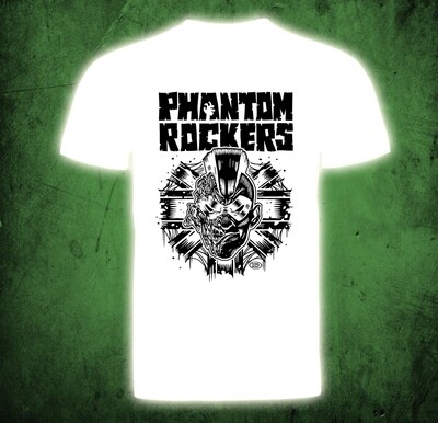 T-Shirt (white)- Phantom Rockers - MEN Size M