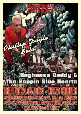 TICKET - 24.05.2024 - Philip Doyle Solo + Doghouse Daddy & The Boppin' Blue Hearts