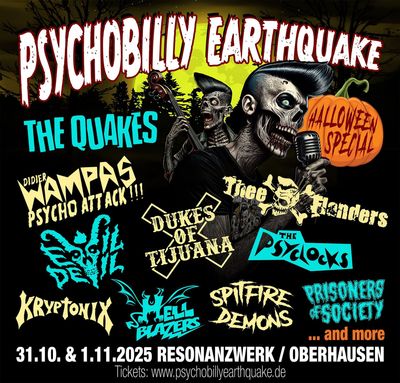 WEEKENDTICKET - Psychobilly Earthquake Halloween Edition + FREE PATCH WEEKENDTICKET - Psychobilly Earthquake Halloween Edition + FREE PATCH