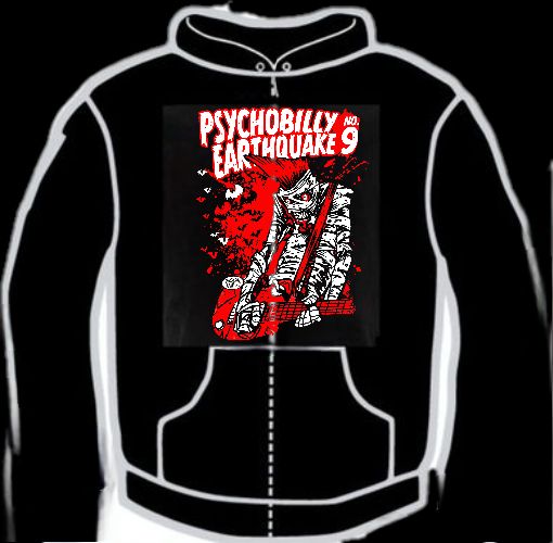 PRE-ORDER : HOODIE - Psychobilly Earthquake Festival Edition - RED PRINT - delivery from 31.10.25 PRE-ORDER : HOODIE - Psychobilly Earthquake Festival Edition - RED PRINT - delivery from 31.10.25