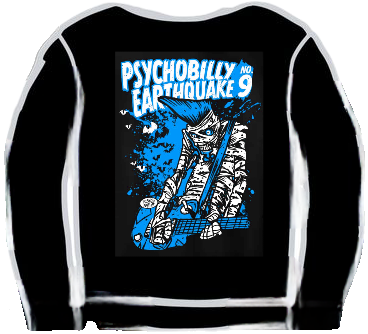 PRE-ORDER : SWEATSHIRT - Psychobilly Earthquake Festival Edition - BLUE PRINT - delivery from 31.10.25