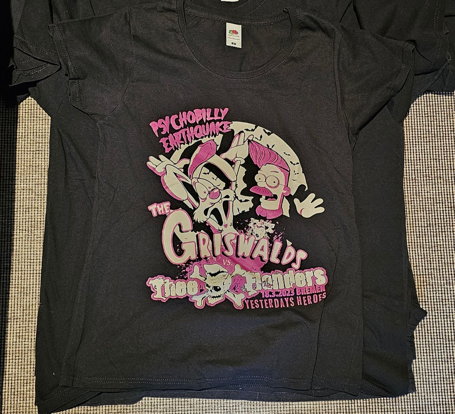 T-SHIRT - USED - GRISWALDS FLANDERS - GIRLIE SIZE &quot;M&quot;