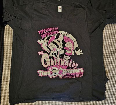 T-SHIRT - USED - GRISWALDS FLANDERS - GIRLIE SIZE &quot;M&quot;