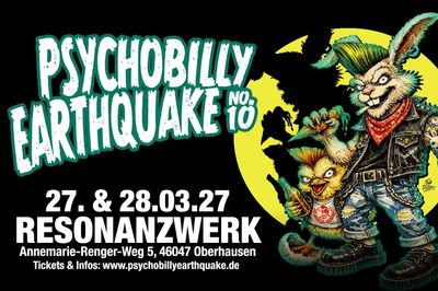 TICKET - Psychobilly Earthquake No. 10 / WEEKENDTICKET / 27. & 28.03.27