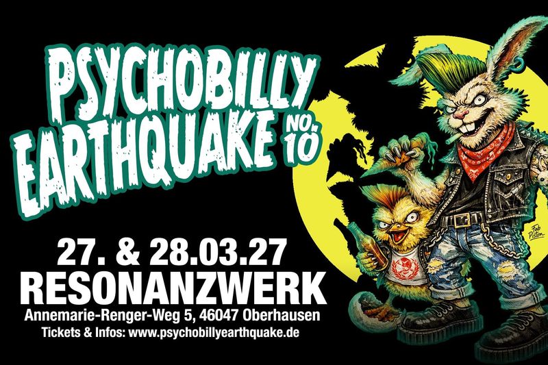 TICKET - Psychobilly Earthquake No. 10 / DAYTICKET / SATURDAY 27.03.27