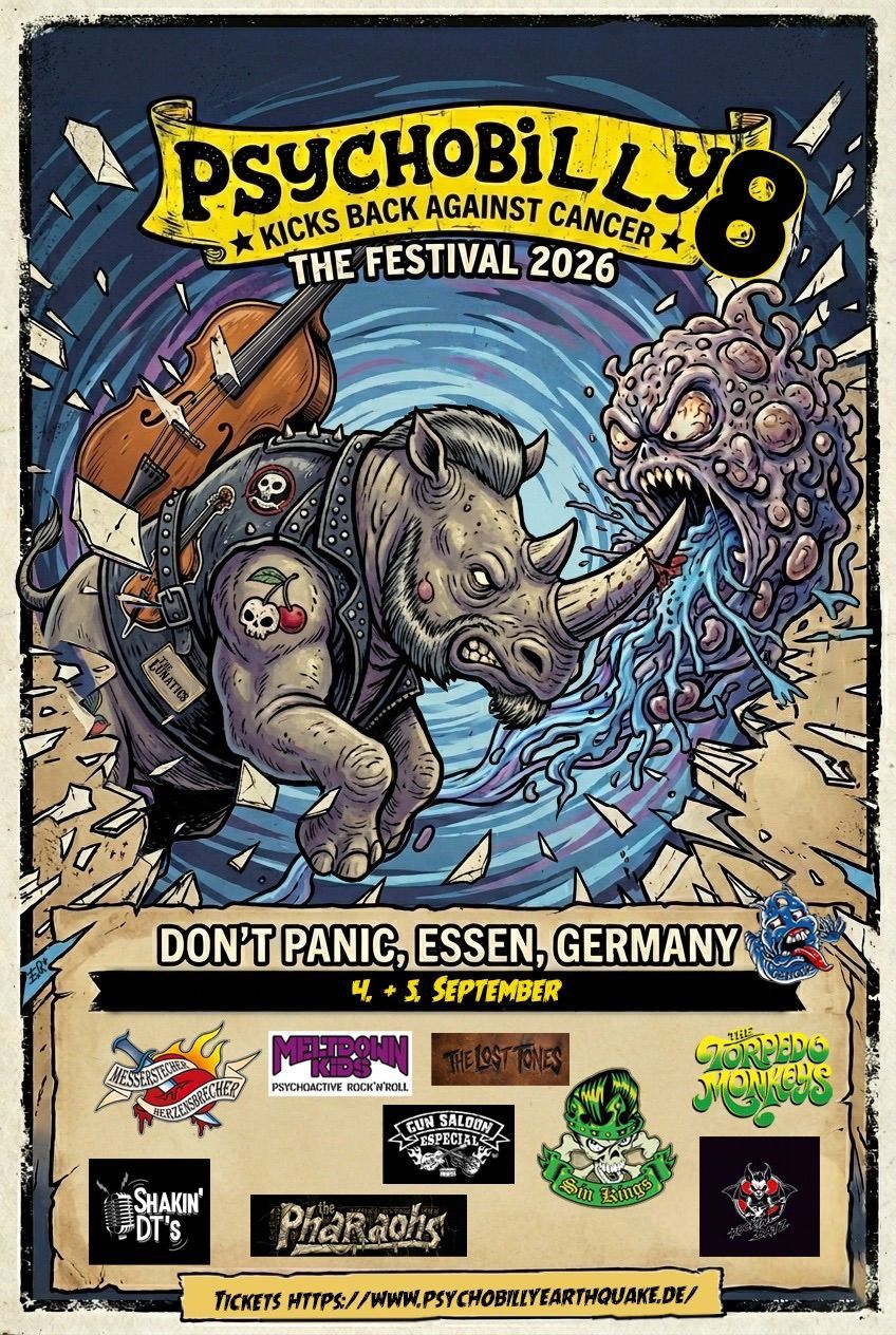 TICKET - Psychobilly Kicks Back Against Cancer No. 8 / WEEKENDTICKET / 04. & 05.09.26