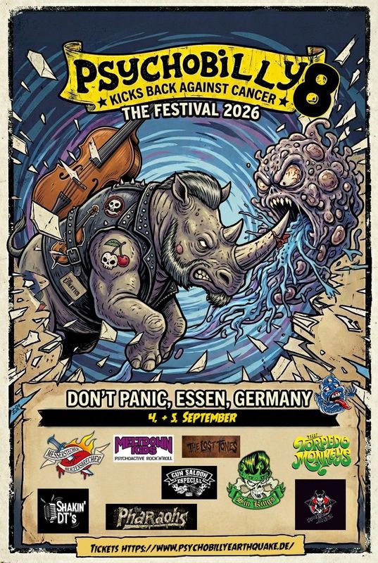 TICKET - Psychobilly Kicks Back Against Cancer No. 8 / WEEKENDTICKET / 04. & 05.09.26