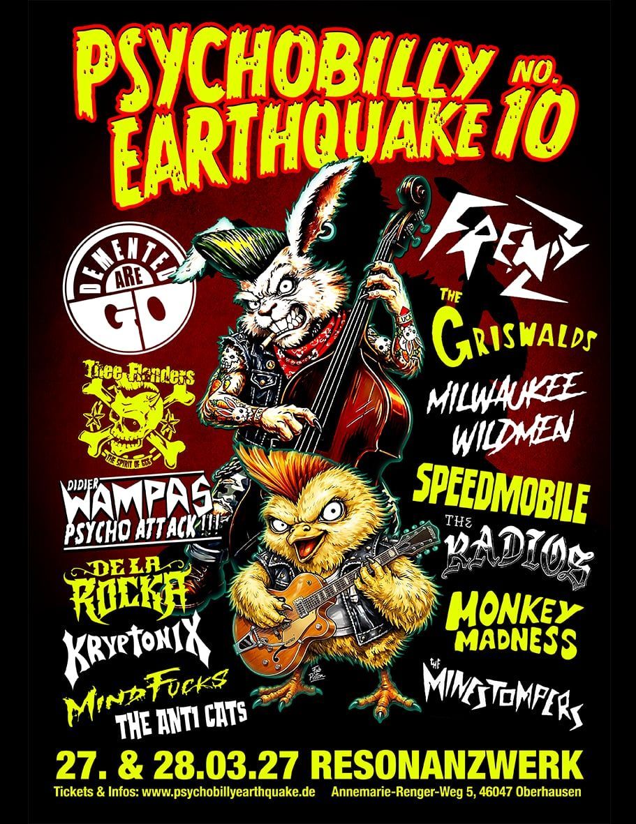 POSTER - Psychobilly Earthquake No. 10