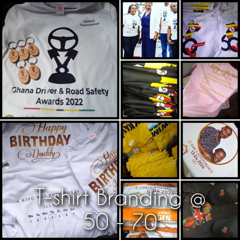 T-shirt Branding (Light Colours Only)