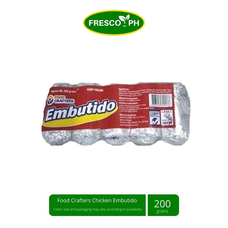 Food Crafters Chicken Embutido 5pcs 1 pack