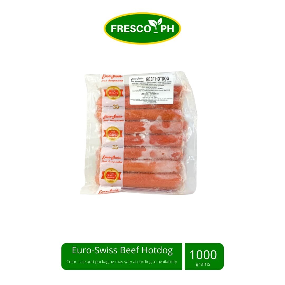 Euro-Swiss Beef Hotdog 1kg