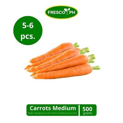 Carrots (Medium 5-6 pcs)  500g
