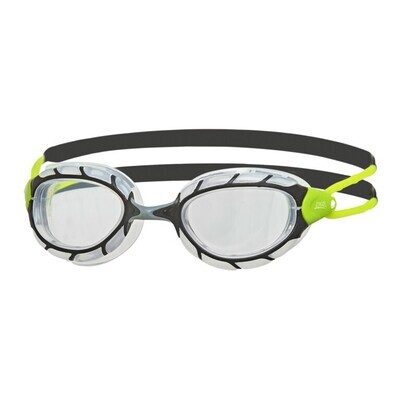 Zoggs Predator, regular, klare Gläser, grün/weiß