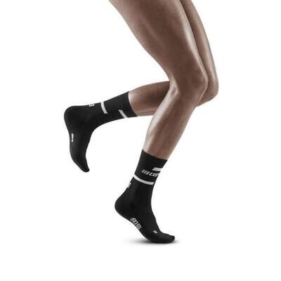 CEP the run socks, mid cut, Damen, schwarz CEP the run socks, mid cut, Damen, schwarz