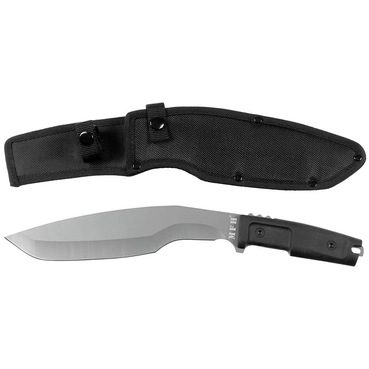 Coltello a cespuglio &quot;Kukri&quot; con fodero in nylon