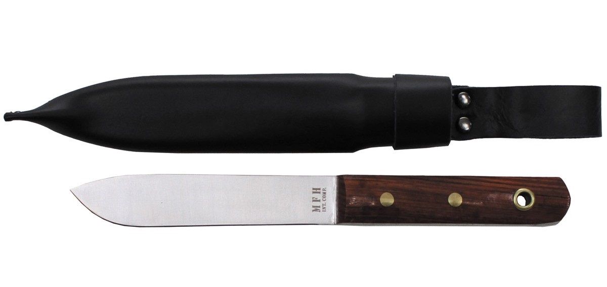 Coltello marinaio BW, manico in legno e fodero