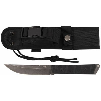 Coltello, &quot;Fighter&quot;, nero con fodero