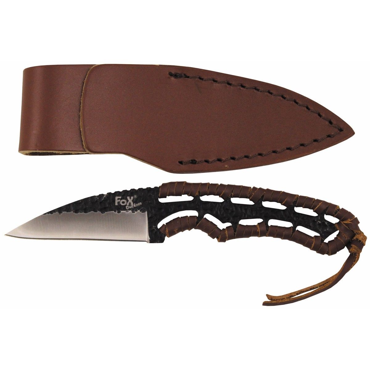 Coltello con manico avvolto efodero