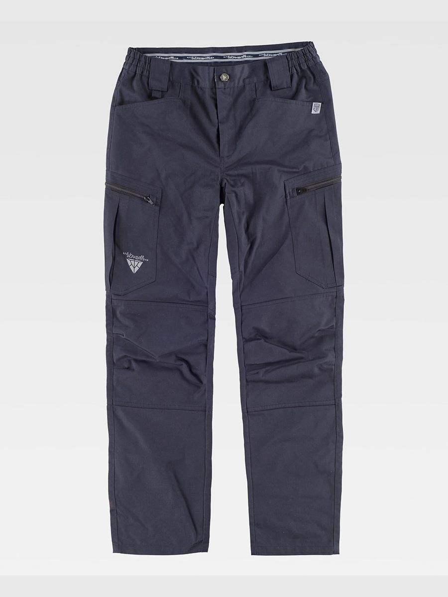 PANTALONE MULTITASCHE ELASTICIZZATO CON RINFORZI