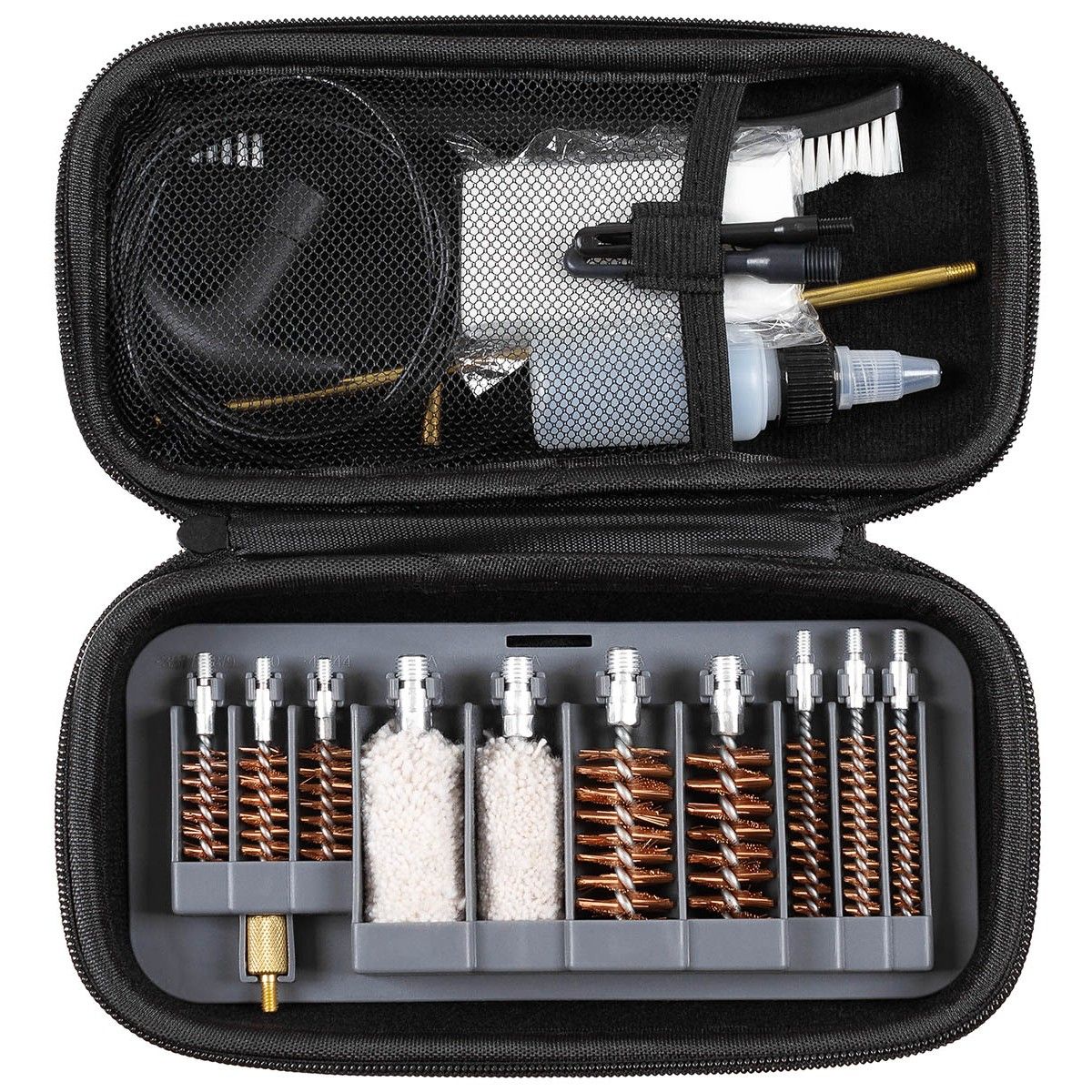 Kit di pulizia, per fucile, multicalibro, custodia