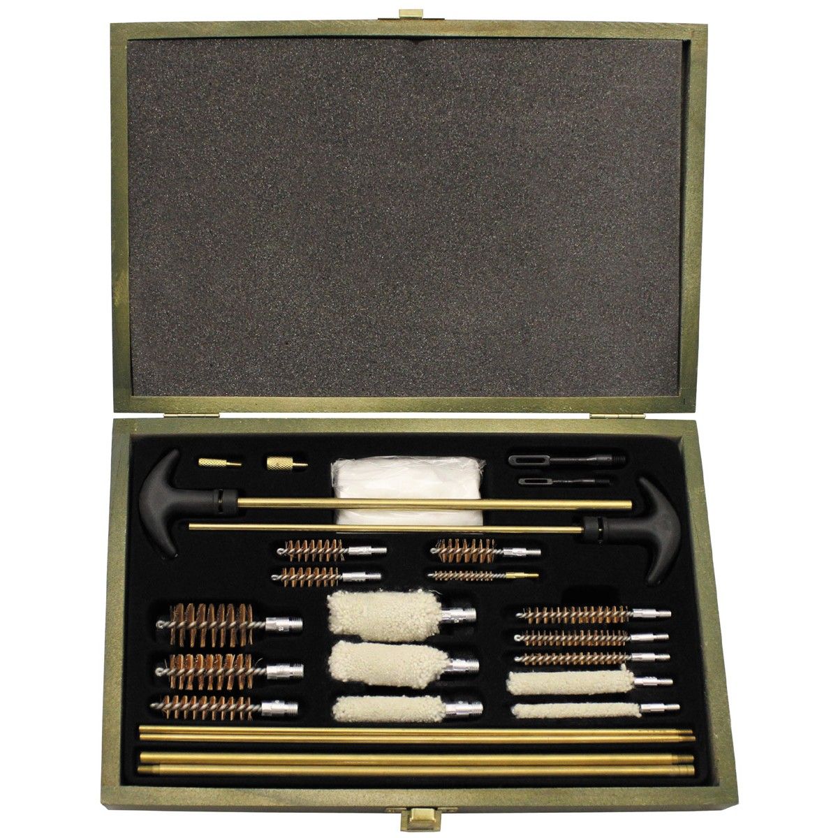 Kit di pulizia, per fucile, multicalibro, custodia