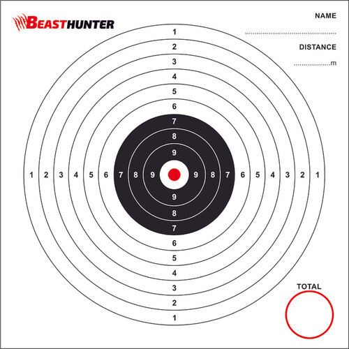 Bersagli Beast Hunter 14x14cm conf.100pz