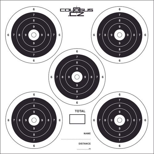 Bersagli  14x14cm 5-target conf.100pz