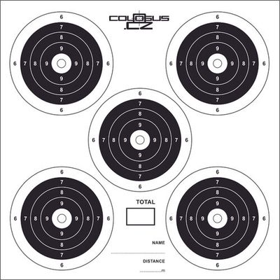 Bersagli  14x14cm 5-target conf.100pz