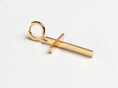 Earring CROSS GOLD