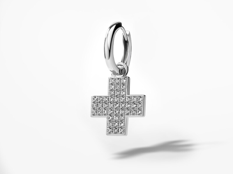 Earring CRYSTAL CROSS