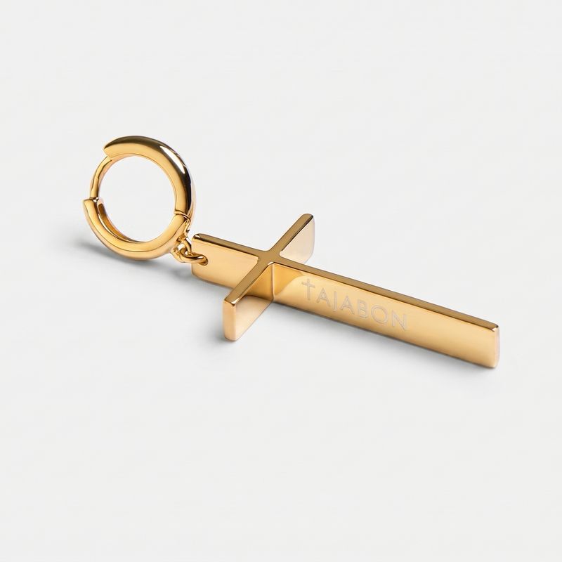 Earring CROSS GOLD