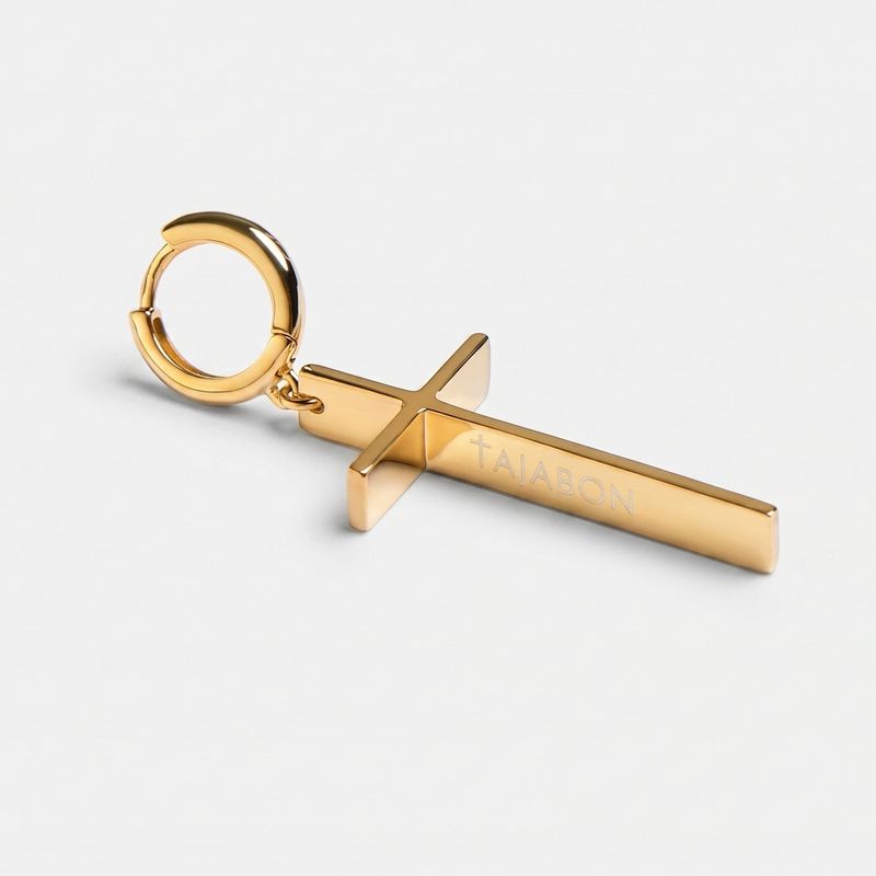 Earring CROSS GOLD