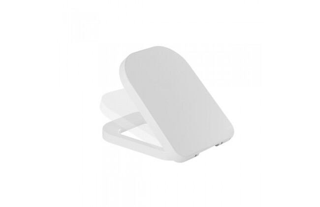 Look toilet seat with clipoff and slowclose system