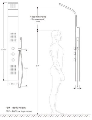 Shower column Erie