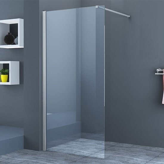 Shower glass partition, Size: 60cm x 200cm