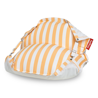 Original Floatzac Floating Bean Bag Lounge Chair, Colour: yellow-stripe