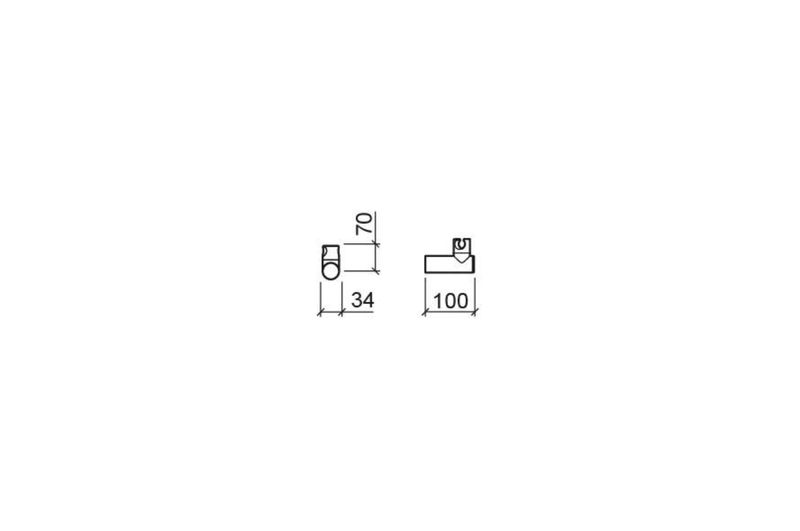 Duo, swivel wall bracket